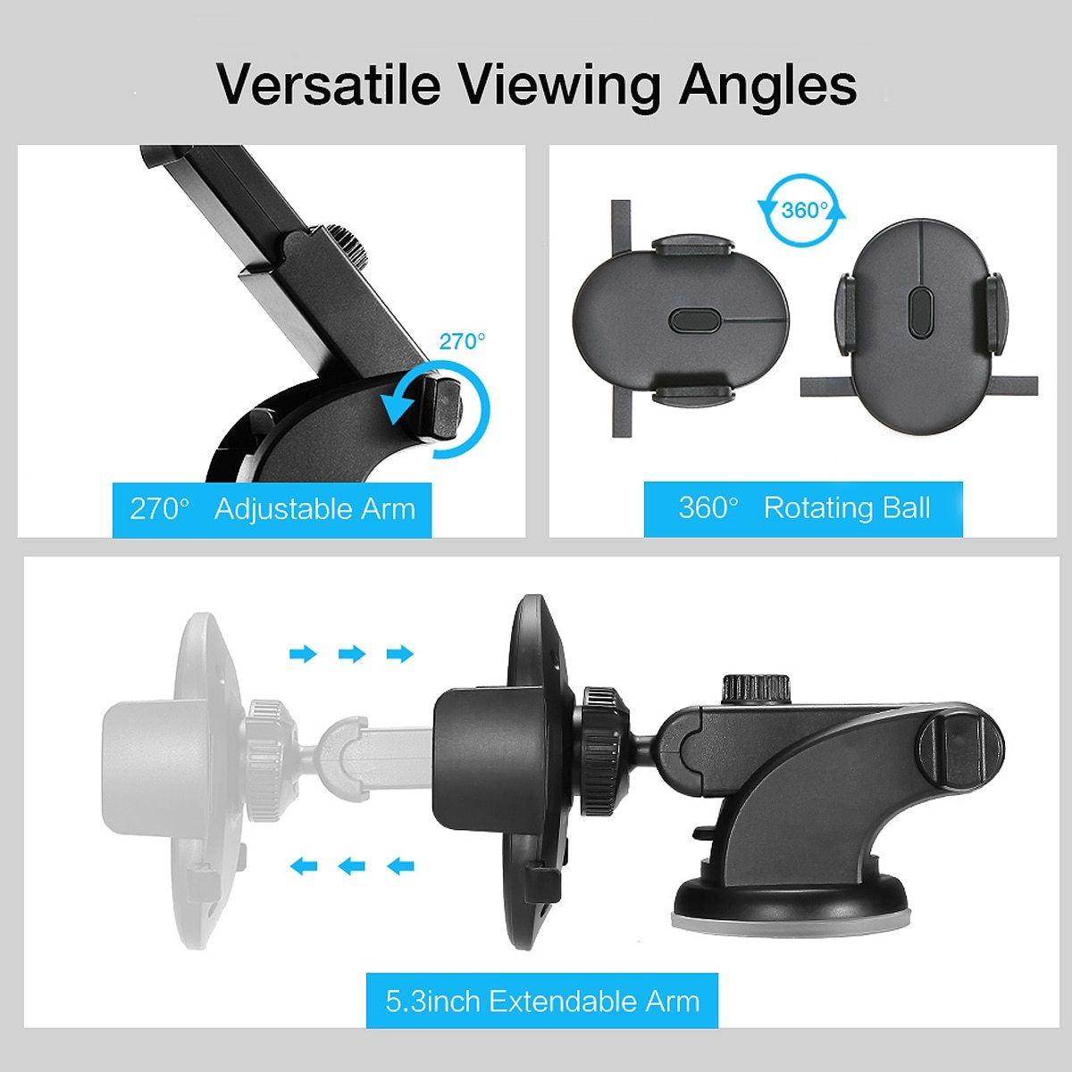 Soporte Telescópico Universal para Celular – Uso en Auto